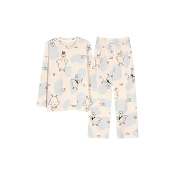 XIAFENYAN Pajama Set Women's Apricot