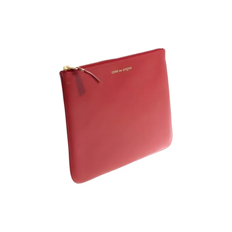 CDG Cow Leather Wallet Large Size Men's Red-2