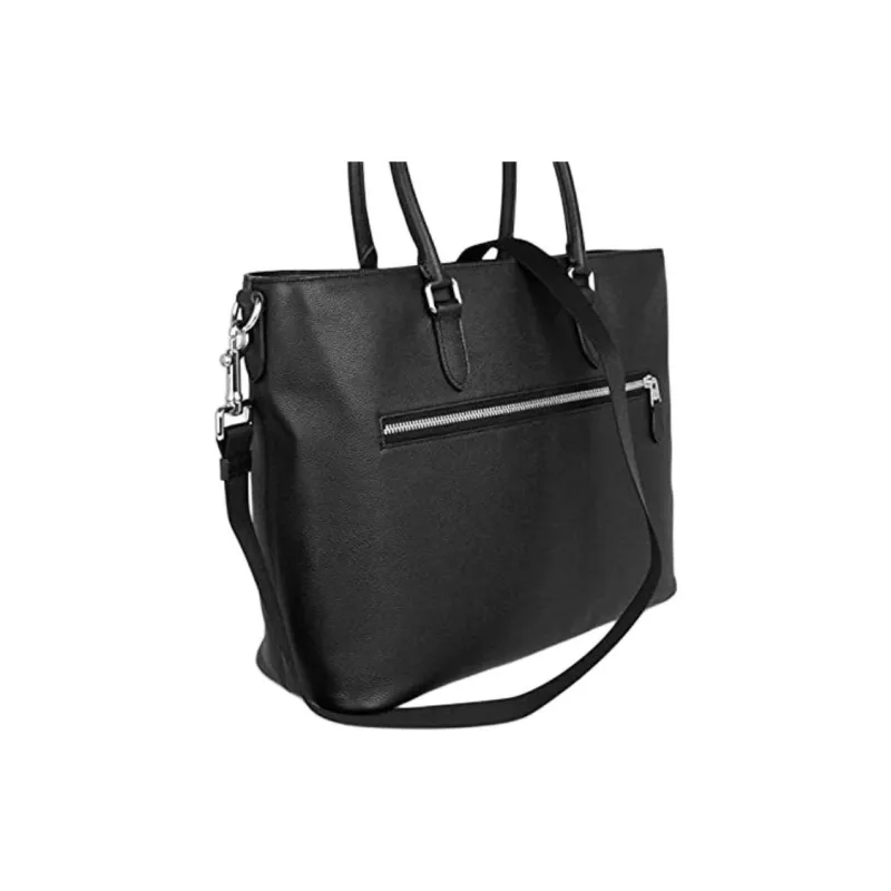 COACH Leather Briefcase, Shoulder Bag, Crossbody Bag, Handbag Tubas Men's Black-3