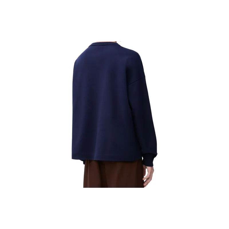 LOEWE Logo Intarsia Crewneck Jumper-4