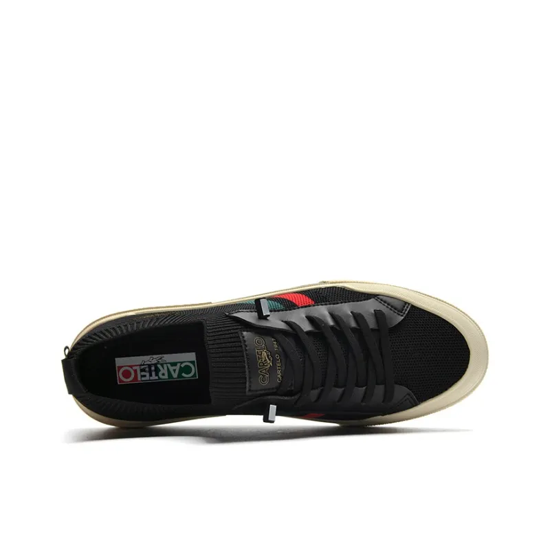 CARTELO Vintage Design Flyknit Shoes Low Top Casual Shoes Men's-6