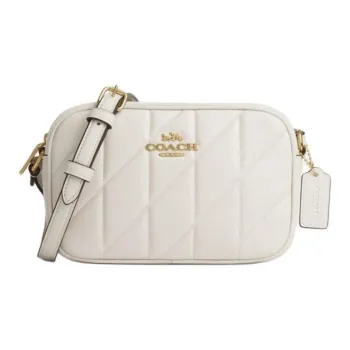 COACH Jamie Sheepskin Camera Bags Crossbody Bag Shoulder Bag Small Size Women's Chalk White