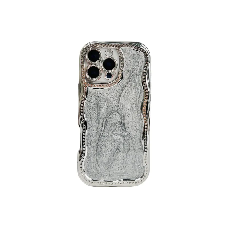 Wei Xin Acrylic Material Glue Drip Glitter Phone Cases Compatible With IPhone 16/15 Pro Max/Apple 13/14 Pro/Max-6
