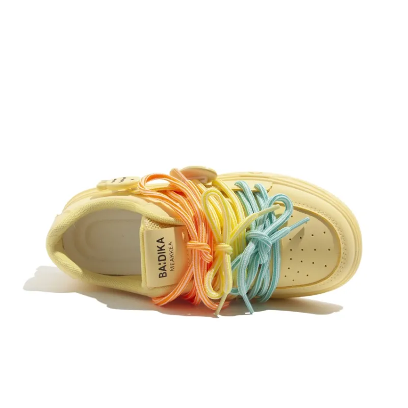 MEAKKEA Non-slip Lightweight Low-Top Skateboard Shoes Women's-7