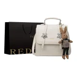 Ecru+Pendant+Shopping Bag