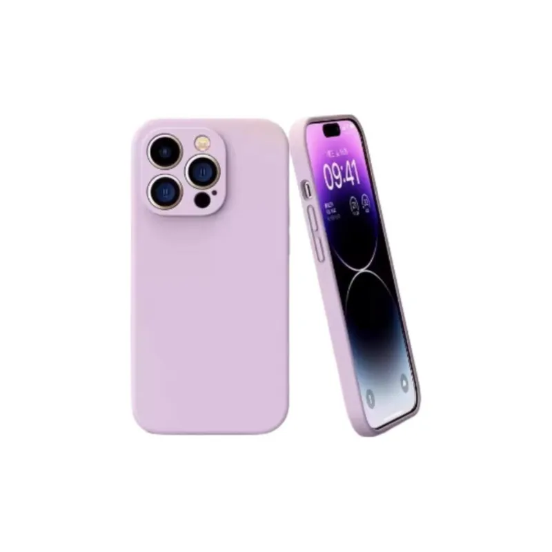 Wei Xin Silicone Material Solid Color Phone Cases Compatible With IPhone 16/15 Pro Max/Apple 13/14 Pro/Max-6