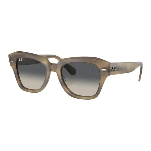 RayBan Acetate Square Sunglasses Unisex Brown