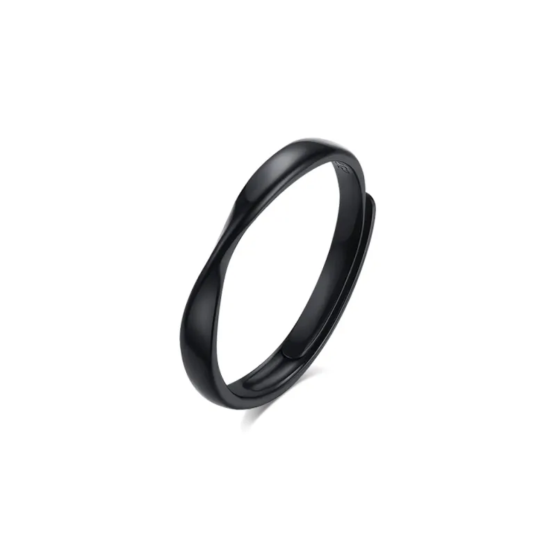 BLANK IN BLANK S925 Silver Rings Unisex Girlfriend Birthday Confession Box-5