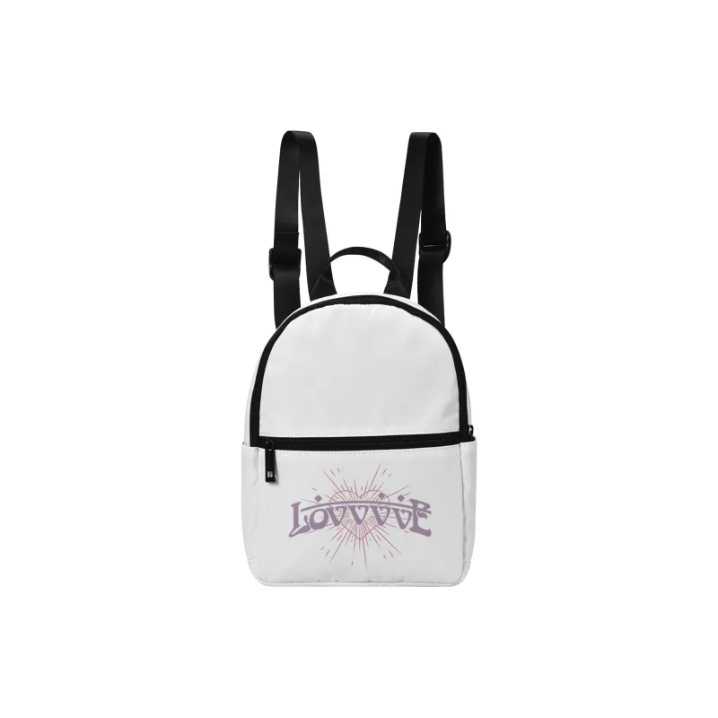 LOVVVVE Polyester Backpack Women's White-0