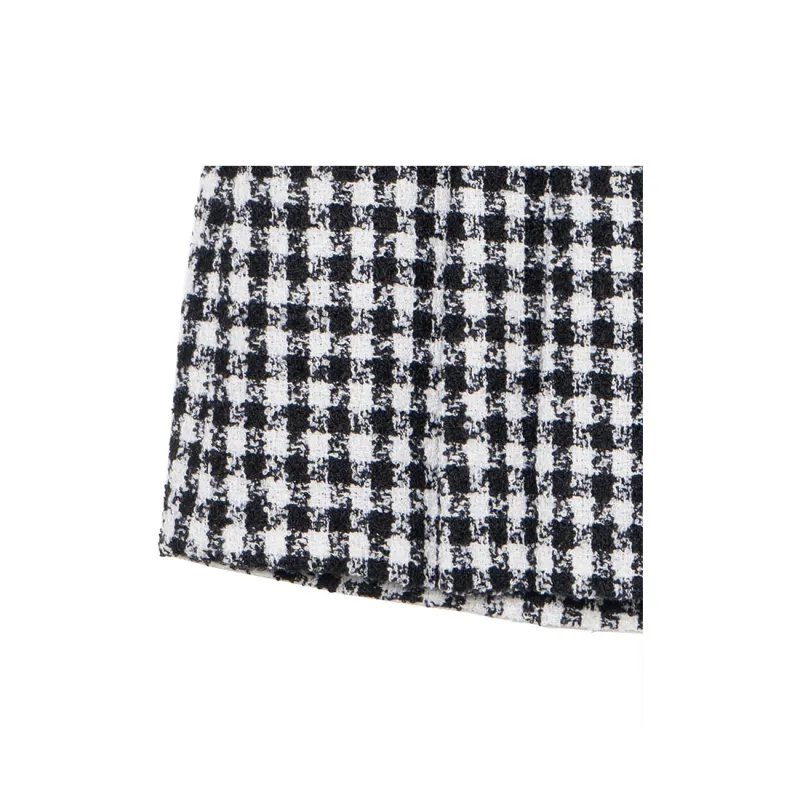 VERSACE Casual Short Skirts Women's Black/White-7