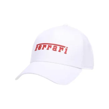 Ferrari Cotton Baseball Caps Unisex White