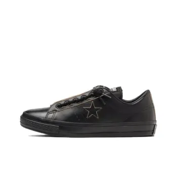 Schott N.Y.C. x Converse ONE STAR Anti Slip Wear Resistant Low Top Skateboard Shoes Men's Black