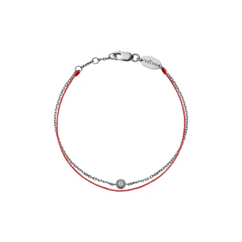 Redline 18K Black Gold Diamond Gemstone Bracelets Women's Red