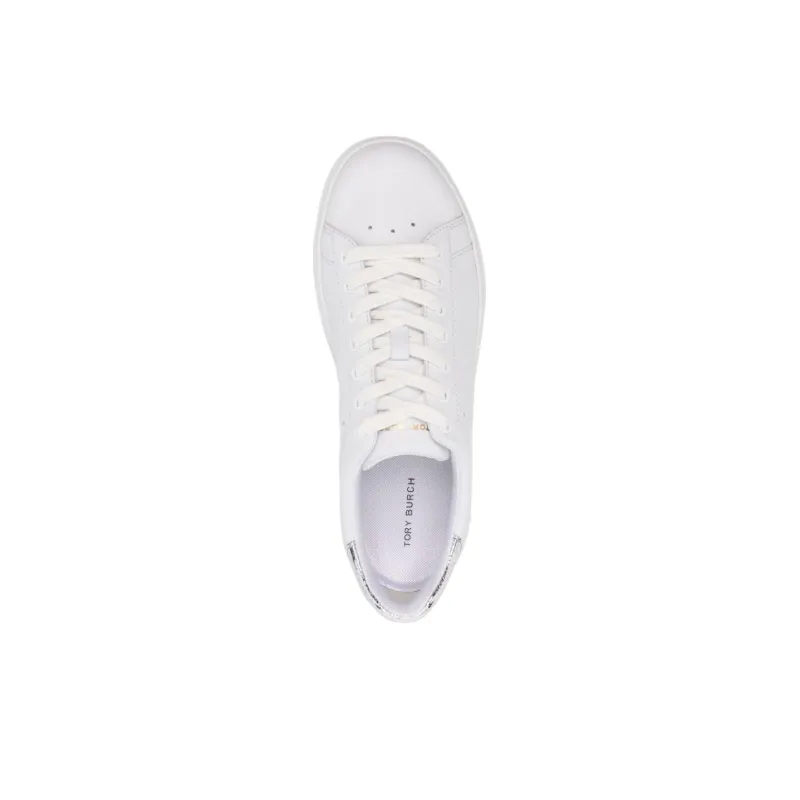 TORY BURCH Stylish Skateboarding Shoes Women's White Silver-4