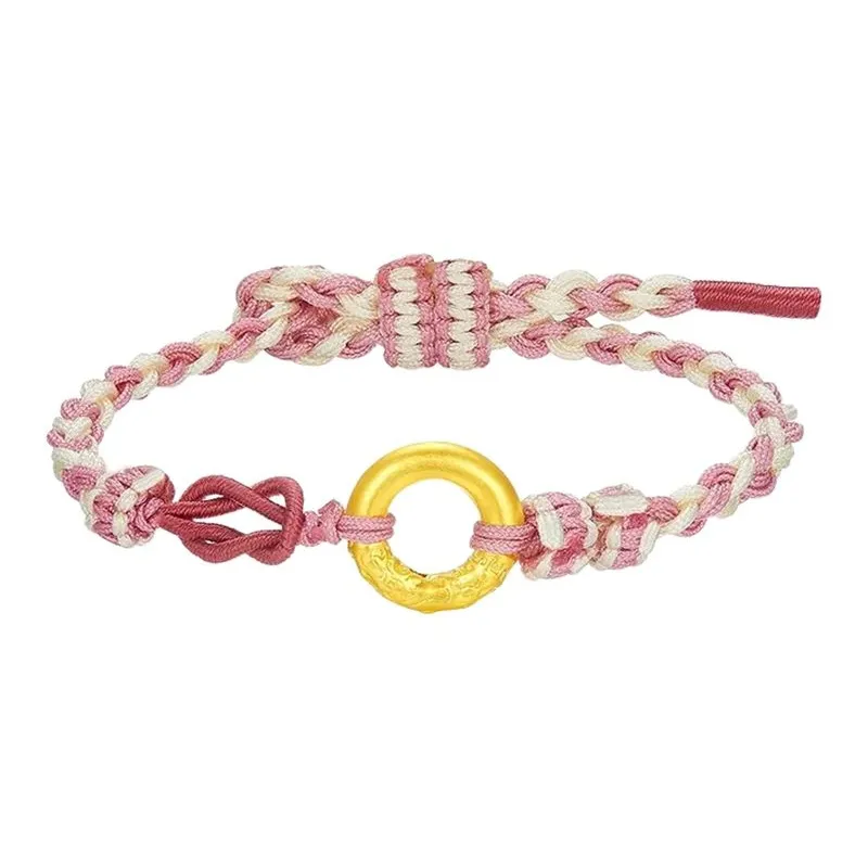 JINYICHENG Solid Gold 999 Fixed Price Gold Bracelet Unisex-5