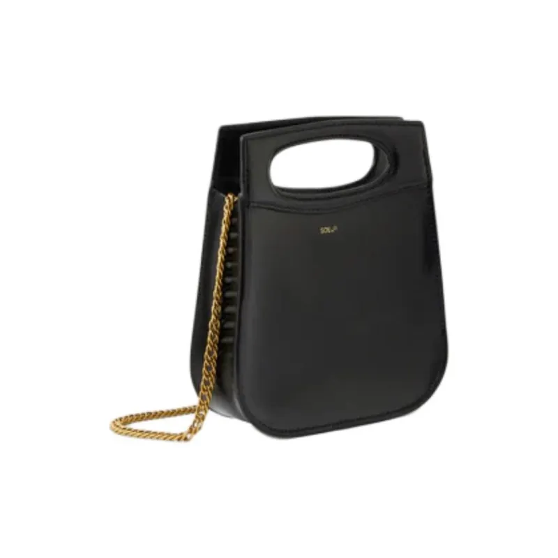 SOEUR Cow Leather One Shoulder Handbags Mini Women's Black-1