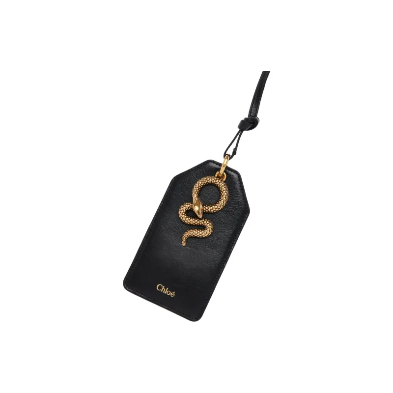 Chloe Buffalo Leather Coin Purse, Card Holder Women's Black-2
