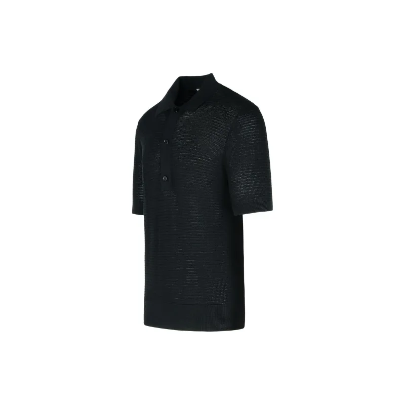 TOM FORD Short Sleeved Knitted Polo Shirt-2