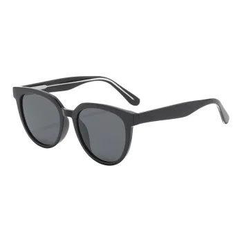 Sagawa Plate Frame Round Sunglasses Unisex