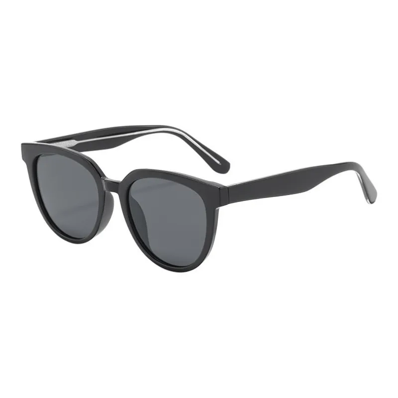 Sagawa Plate Frame Round Sunglasses Unisex-0