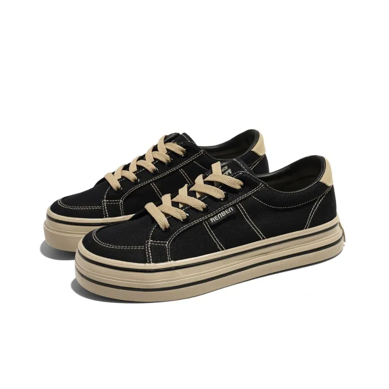 RENBEN Wear-resistant And Lightweight Low-Top Canvas Shoes Women's-2