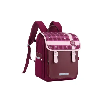 Disney Strawberry Bear Series PU With Polyester Backpacks Backpack Kids' Rose Red