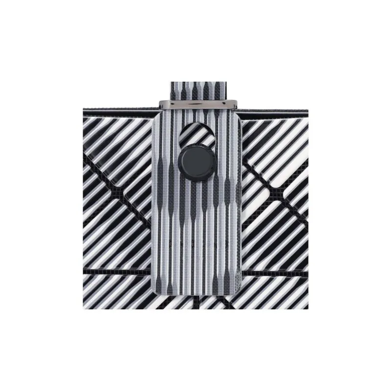 ISSEY MIYAKE Polyvinyl Chloride Resin Handbag Women's Gray-3