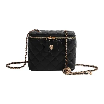 SEPTWOLVES PU Crossbody Bags Shoulder Bags Small Size Large Size Women's Black/White