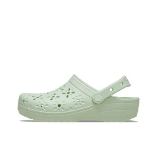 Crocs Classic Stamen Clogs Women's Green