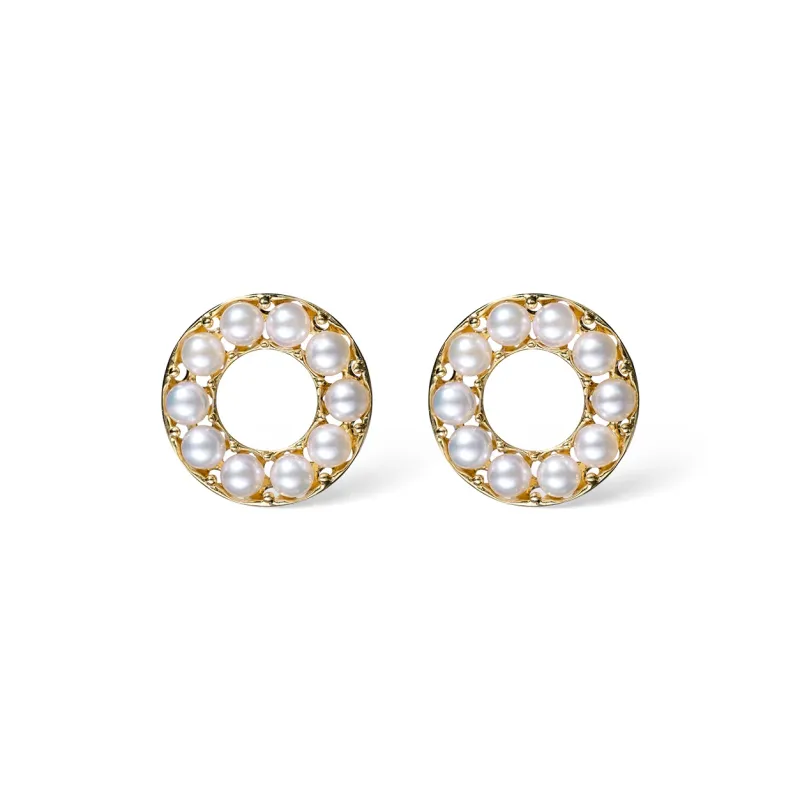 AKOYA Saltwater Pearl Earrings Women's-0
