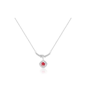 PARANOID PUPPY Red Candy Pendant Unique Necklace Individual Women's