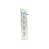 White Blue Lace-Up White Socks Set