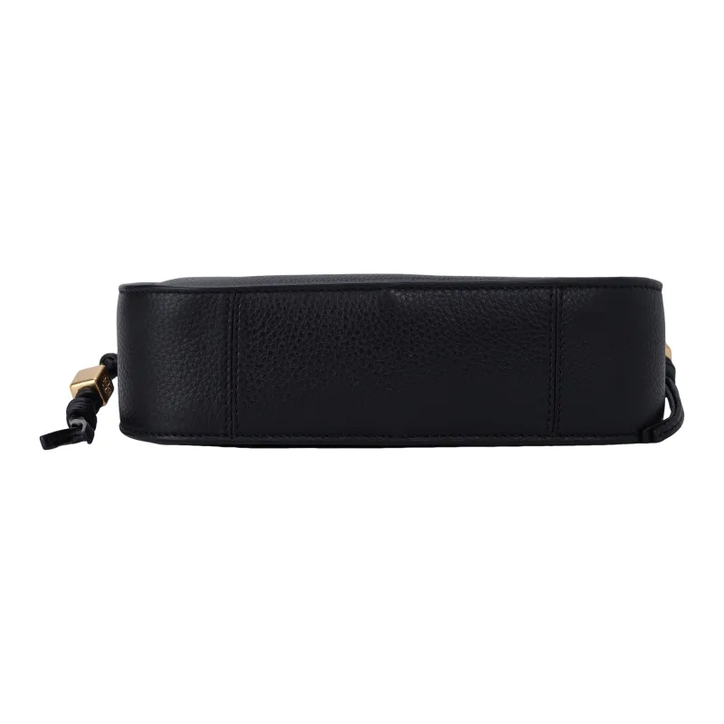 TORY BURCH Miller Leather Shoulder Bag Crossbody Bag Handbags Women's Black-3