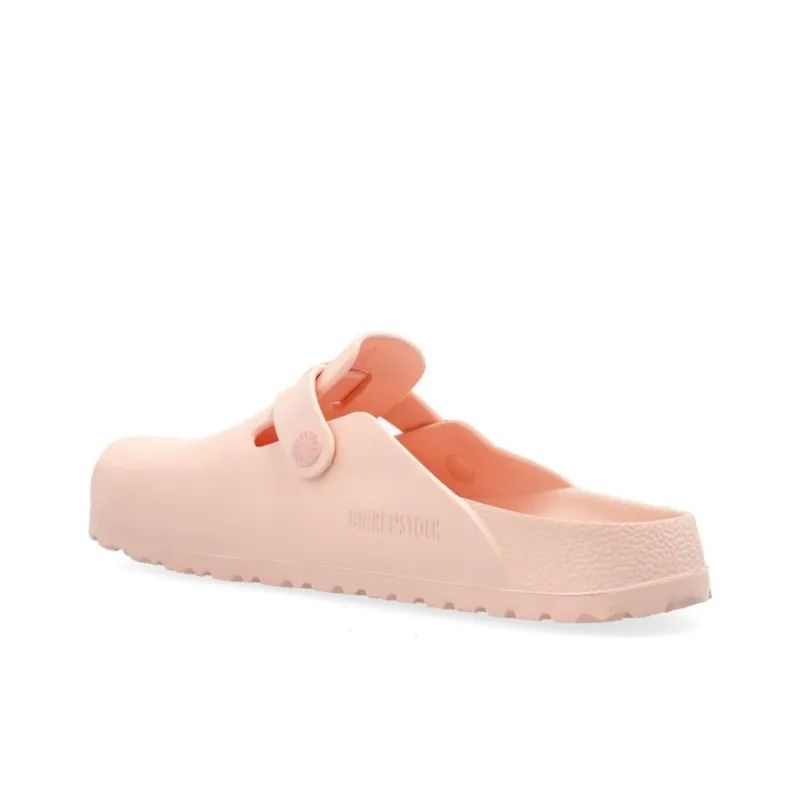 Birkenstock Boston Rubber Sole Abrasion Resistant Slip Resistant Closed Toe Slippers Women's Pink-3
