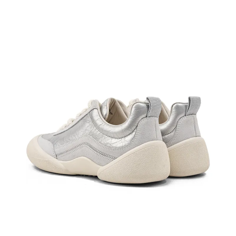 KMD Low Top Casual Shoes Women's Silver-3