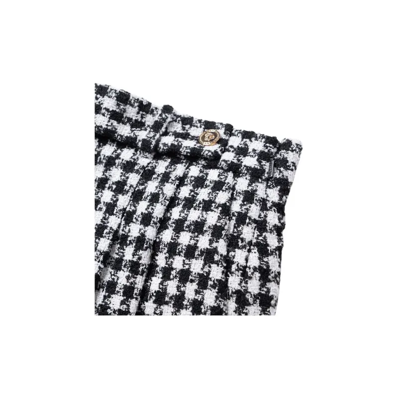 VERSACE Casual Short Skirts Women's Black/White-4