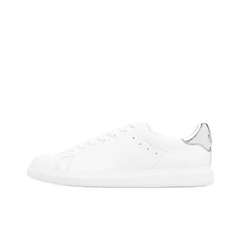 TORY BURCH Stylish Skateboarding Shoes Women's White Silver