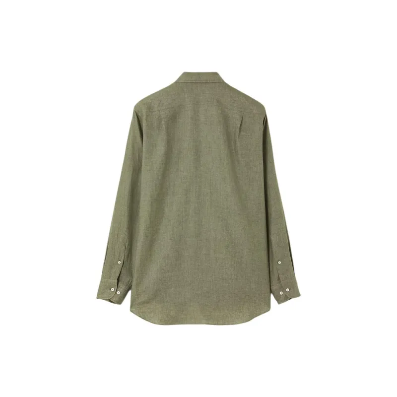 Loro Piana Shirt Men's Linen Green-1