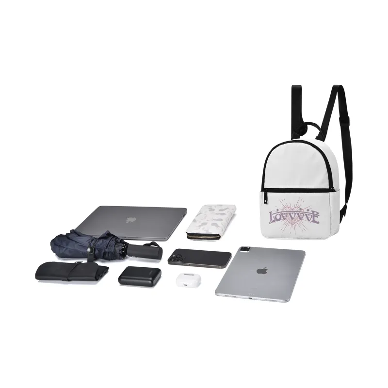 LOVVVVE Polyester Backpack Women's White-4