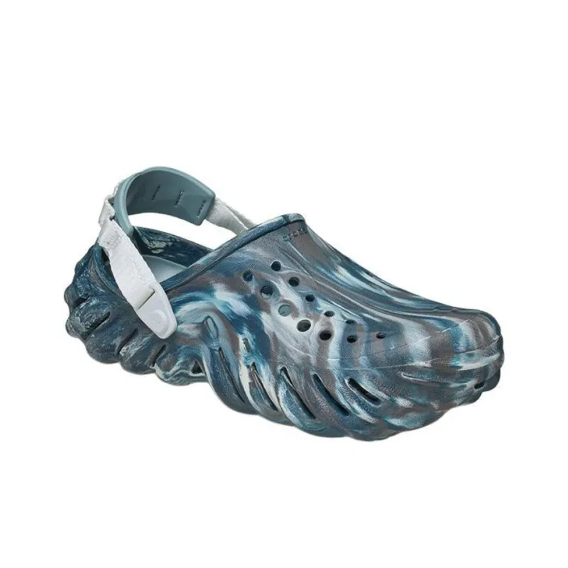 Crocs Ripple Marble Pattern Clogs Men's Dark Blue-2