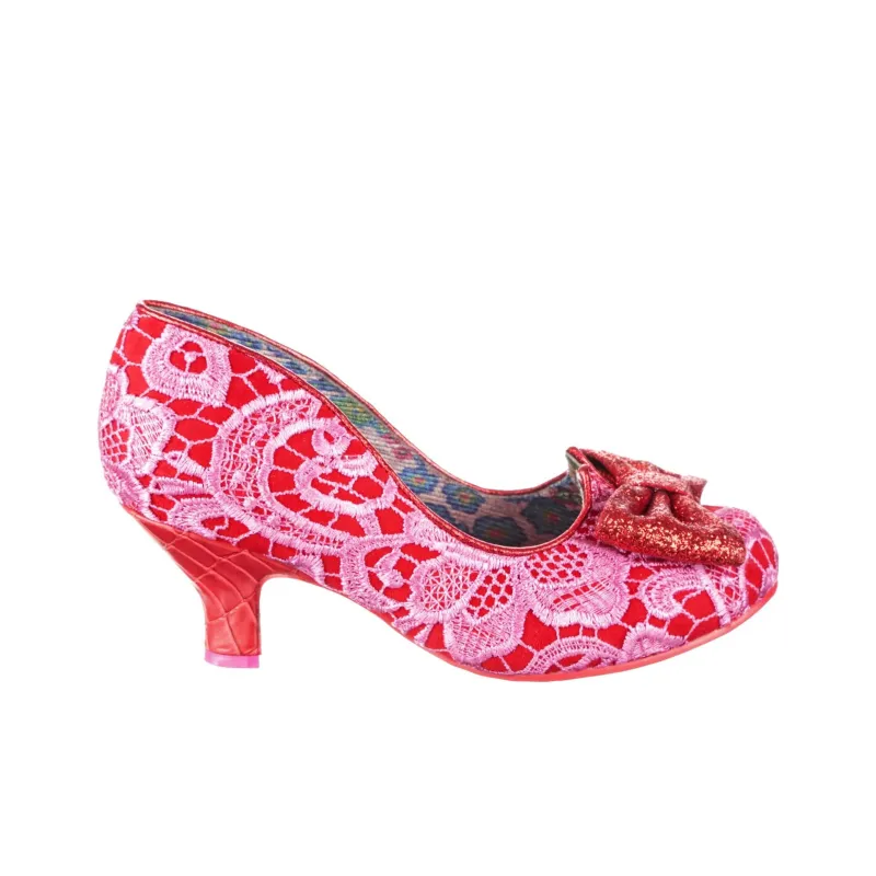 IRREGULAR CHOICE Dazzle Razzle High Heels Women's Red-1