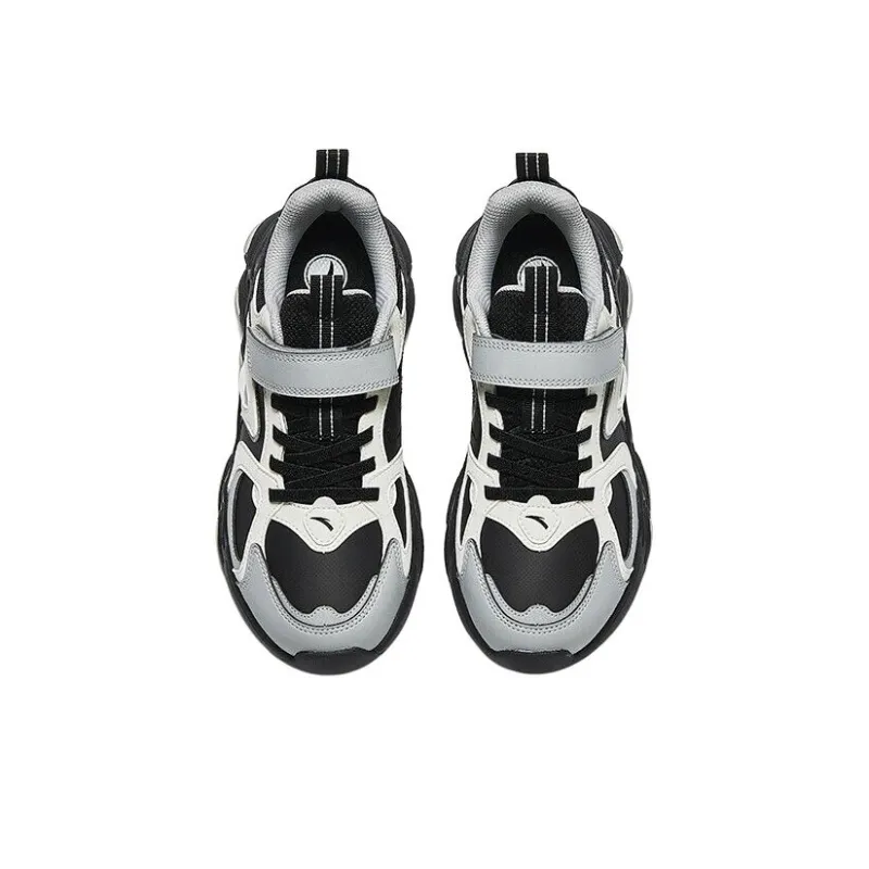 Antakids Anti Slip And Wear Resistant Warm Low Top Kids Lifestyle Shoes Basic Black Light Gray Ivory White Teenagers-2