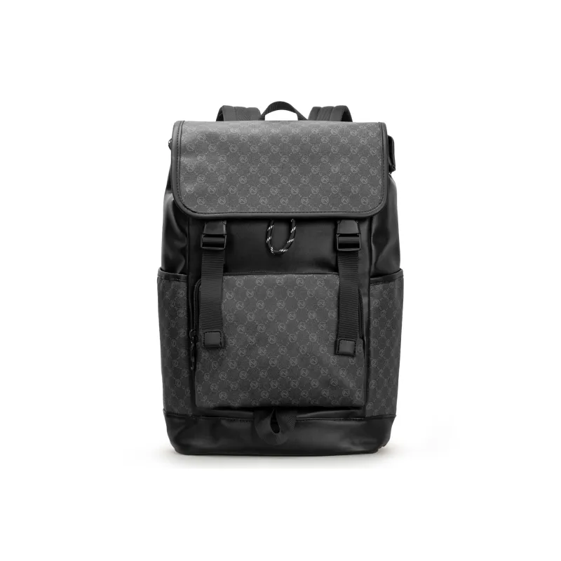 Slazenger PU Laptop Bags Backpacks Regular Unisex Black/White-6