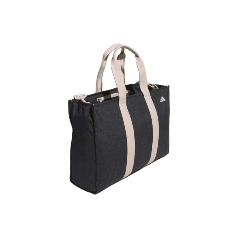 Adidas Polyamide Tote Bag Shopping Bag Shoulder Bag Crossbody Bag Handbag Unisex Black-1