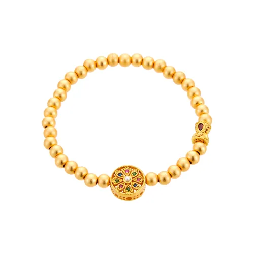 CLARKIA FLOWER Gold Plated Copper Bracelets Women's