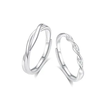 ZHIAIYONGHENG 999 Fine Silver Rings Unisex