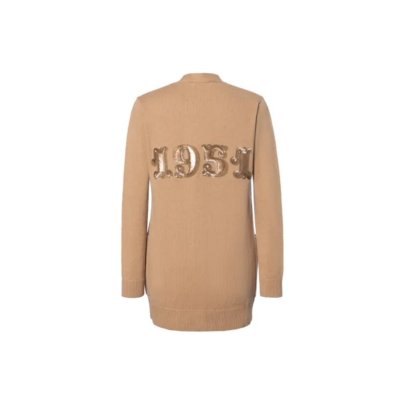 MaxMara Villar V Neck Long Sleeved Cardigan-1