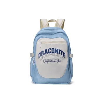 QRST Polyester Backpack Unisex Blue White