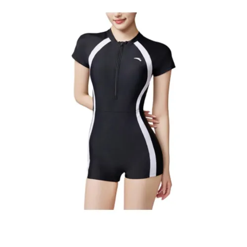 Anta One piece Swimsuit Women's Black/Pure White