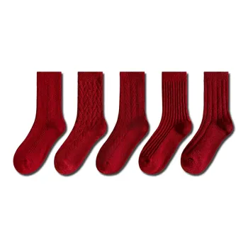 YOOKA Mid Calf Socks Unisex 5 Pack